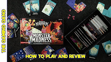 D&D Dungeon Mayhem: Monster Madness - How to Play and Review