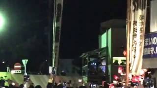 秩父夜祭中近屋台団子坂登る20161203