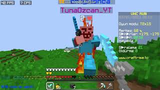 CRAFTRİSE UHC RUN U NASIL OYNANIR ?? SİZDE P4 SET VE KESKİNLİK 4 KILIÇ YAPIN !!