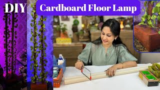 Cardboard Floor lamp Amazing DIY Idea | Handmade Budget Friendly Home Decor