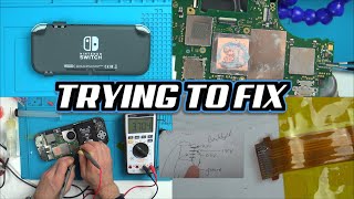 Trying to FIX: Nintendo Switch Lite BACKLIGHT FAULT (Black Screen)