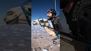 skydiving adventure with camel 🐫 ✨️ 💖 #shortvideo #skydiving #military #flying #skydive #skydivegear