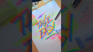 Take It Easy #Art #Satisfying #Calligraphy