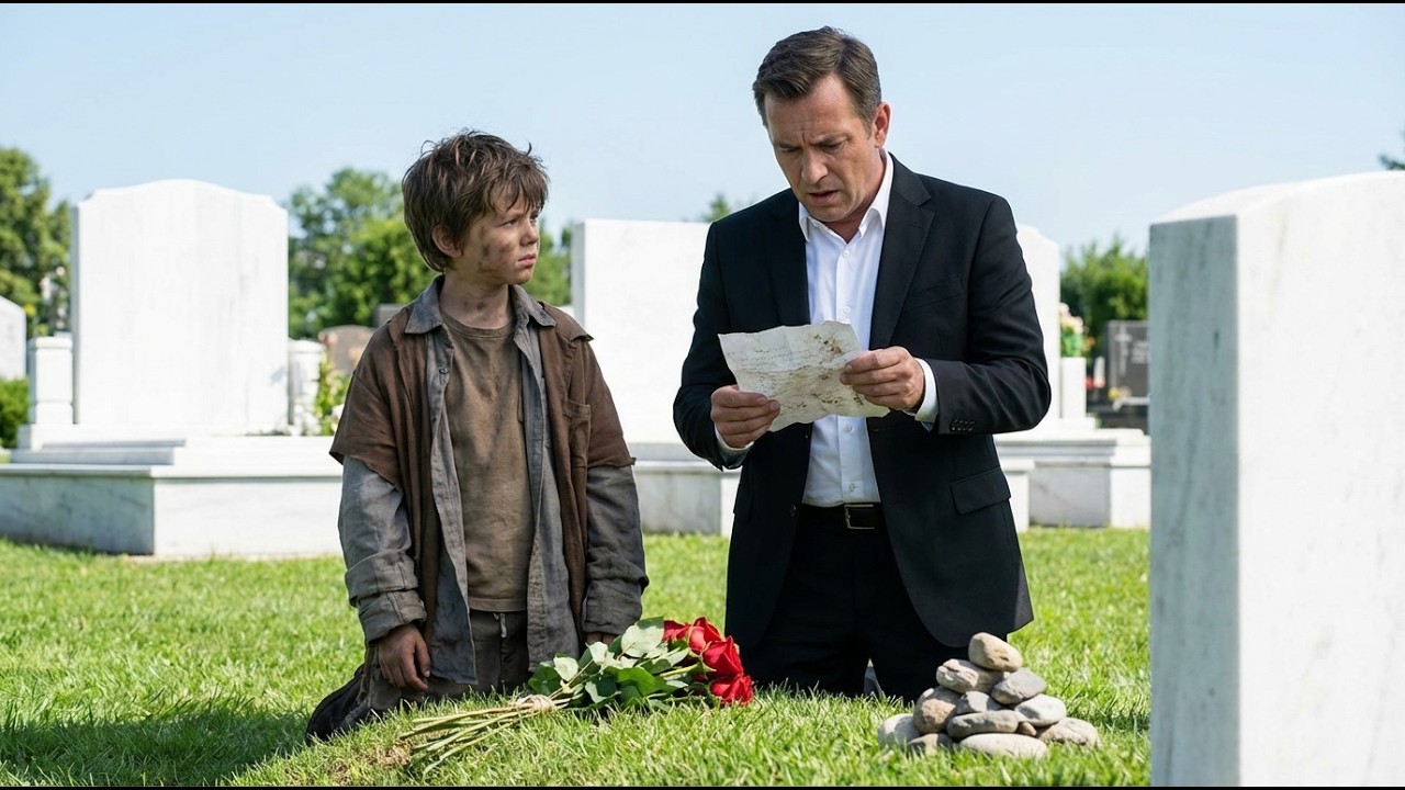 Biedny chłopiec podał mi list na cmentarzu: 