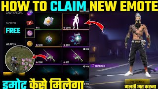 HOW TO CLAIM ZOMBIFIED EMOTE IN FREE FIRE || HOW TO COLLECT NEW GRIM TOKENS IN FREE FIRE 2024