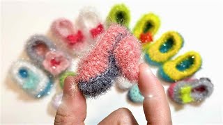 (코바늘)귀여운 미니구두 수세미뜨기/Mini high heel scrubbers