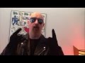 Metal God Rob Halford sending a Birthday message to Willie Nelson