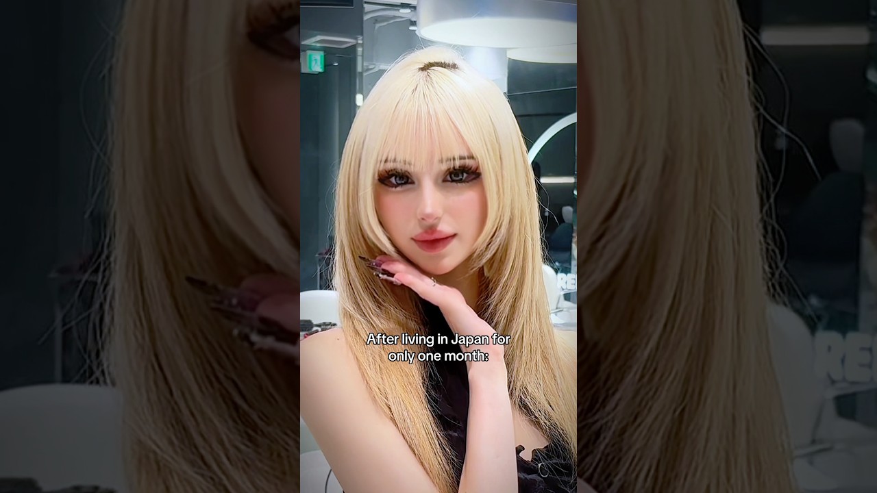 Japan made me GLOW UP 😳🇯🇵✨#japan #makeup #glowup #beauty