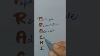 full form of name "Prachi" ❤️