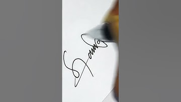 Samar☆ Cursive writing #shorts #youtubeshorts #lovesingature penflexrauk