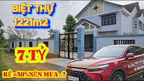 🛑Biệt Thự Khủng 1221m2 | CƠ HỘI ĐỔI ĐỜI CHO AI DÁM ĐẦU TƯ.