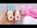 ❤️ Милейшие ЗАЙЧИКИ из Пряжи ❤️ Легко и Быстро ⭐ DIY Pom Pom Rabbit - Easy Woolen Craft Ideas