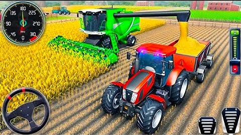 Tractor driving simulator 3D - Real Farming Tractor Walkthrough 2025 - Android Gameplay 