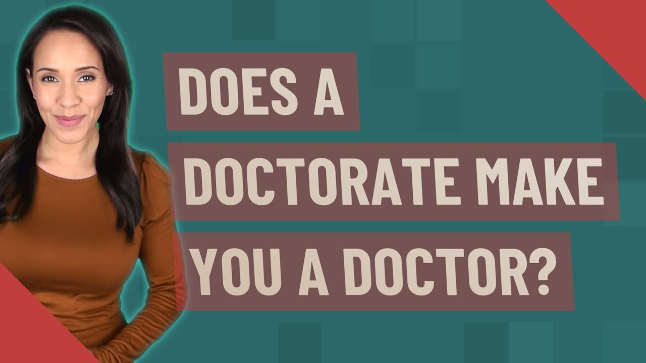 does a doctorate in education make you a doctor