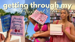 getting through my physical tbr 🌺 new bookstores, anniversary trip & debut update (exciting news!!!)