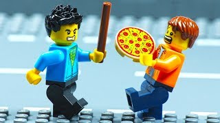 Lego City Motorcycle Pizza Delivery Fail