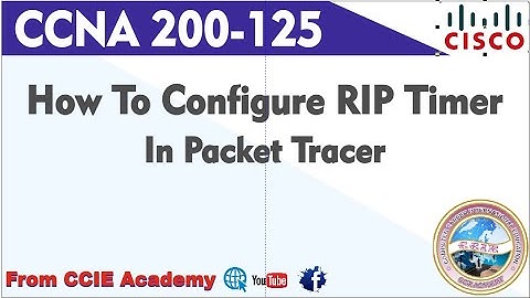 Changing RIP Timers (Routing Information Protocol)