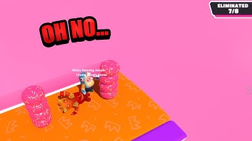 Fall Guys Intense 1v1 against 2000 wins Player #shorts | Fall guys Season 3 Roll off