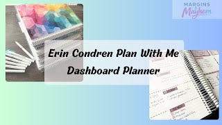 Plan With Me | Erin Condren | Dashboard Planner