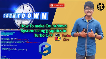 How to make COUNTDOWN SYSTEM using Cgraphics in Turbo C++| Cgraphics Project | By Bikash.