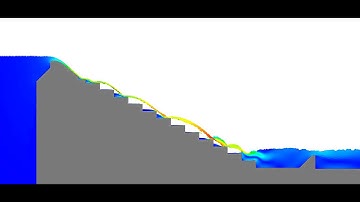 step spillway CFD model