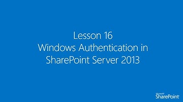 [Arabic]16. Windows Authentication in SharePoint Server 2013