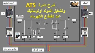 تشغيل المولد او ماكينة الكهرباء اوتوماتيك بانقطاع التيار الكهربائي _ دائرة ATS screenshot 1