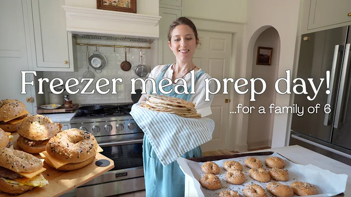 Freezer Meal Prep Day! 7 Recipes,  Homemade Tortillas, Protein Bagels, Breakfast & Full Dinners! thumbnail