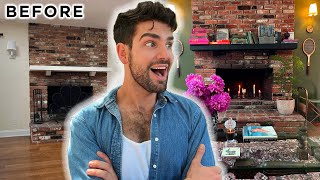Old Hollywood Inspired Living Room Makeover