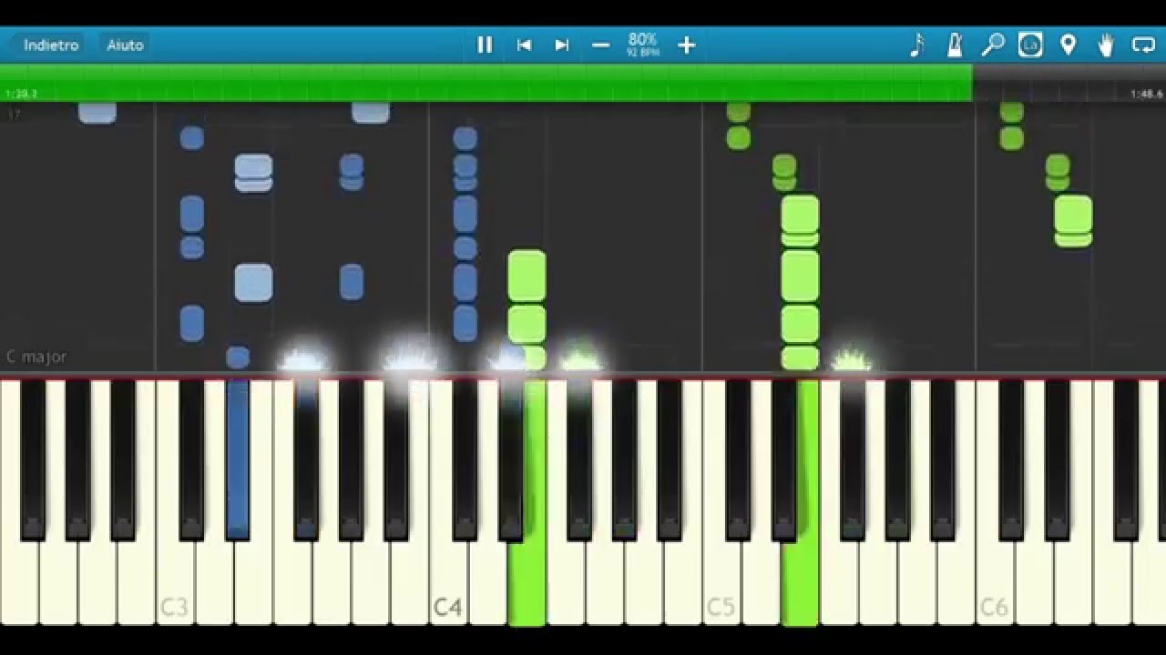 Marco Mengoni Ti Ho Voluto Bene Veramente Piano Tutorial Spartito Youtube
