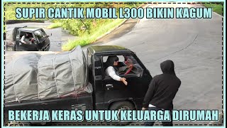 Supir Cantik Mobil L300 Ini Bikin Kagum di Sitinjau Lauik