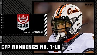 CFP Rankings No. 7-10 revealed 👀 | College Football on ESPN