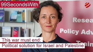 99SecondsWith | This war must stop | Political solution for Isreal and Palestine