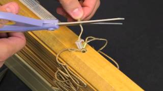 How to Replace Bottom Rail Buttons on a 2 Wood Blind