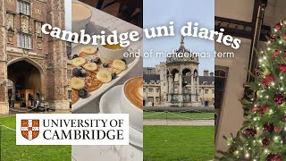 cambridge uni diaries 🍁 | studying, christmas formal, end of first term, going home