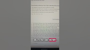 How to Delete ChatGPT Conversation History