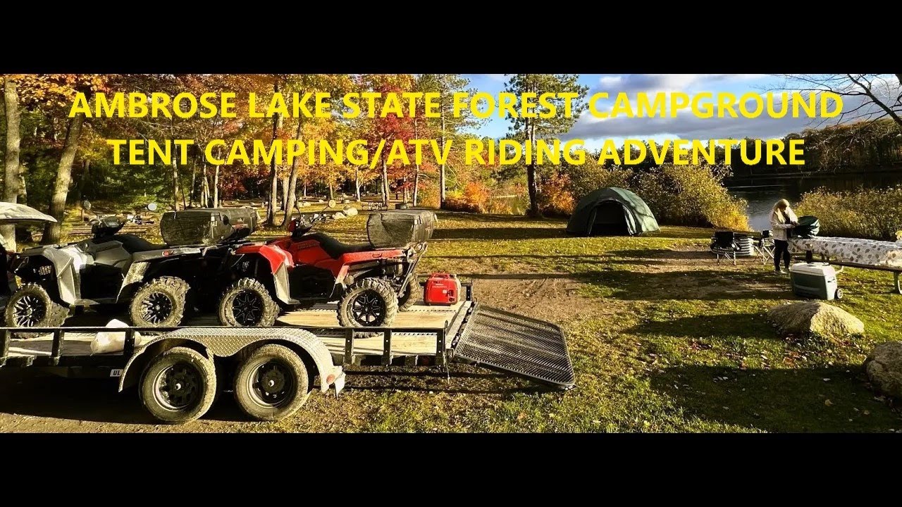 Ambrose Lake Cold Weather Camping And ATV Fall Color Ride Trip YouTube