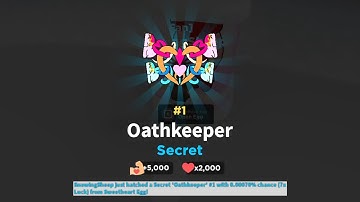 🥇 I HACTHED #1 SECRET OATHKEEPER 😲 | Devious Lick Simulator Valentines