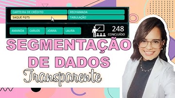 COMO DEIXAR A SEGMENTAÇÃO DE DADOS TRANSPARENTE NO RELATÓRIO