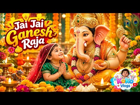 Jai Jai Ganesh Raja | Baby Ganesh Song | Ganesh Shloka by KoKo Vlogs