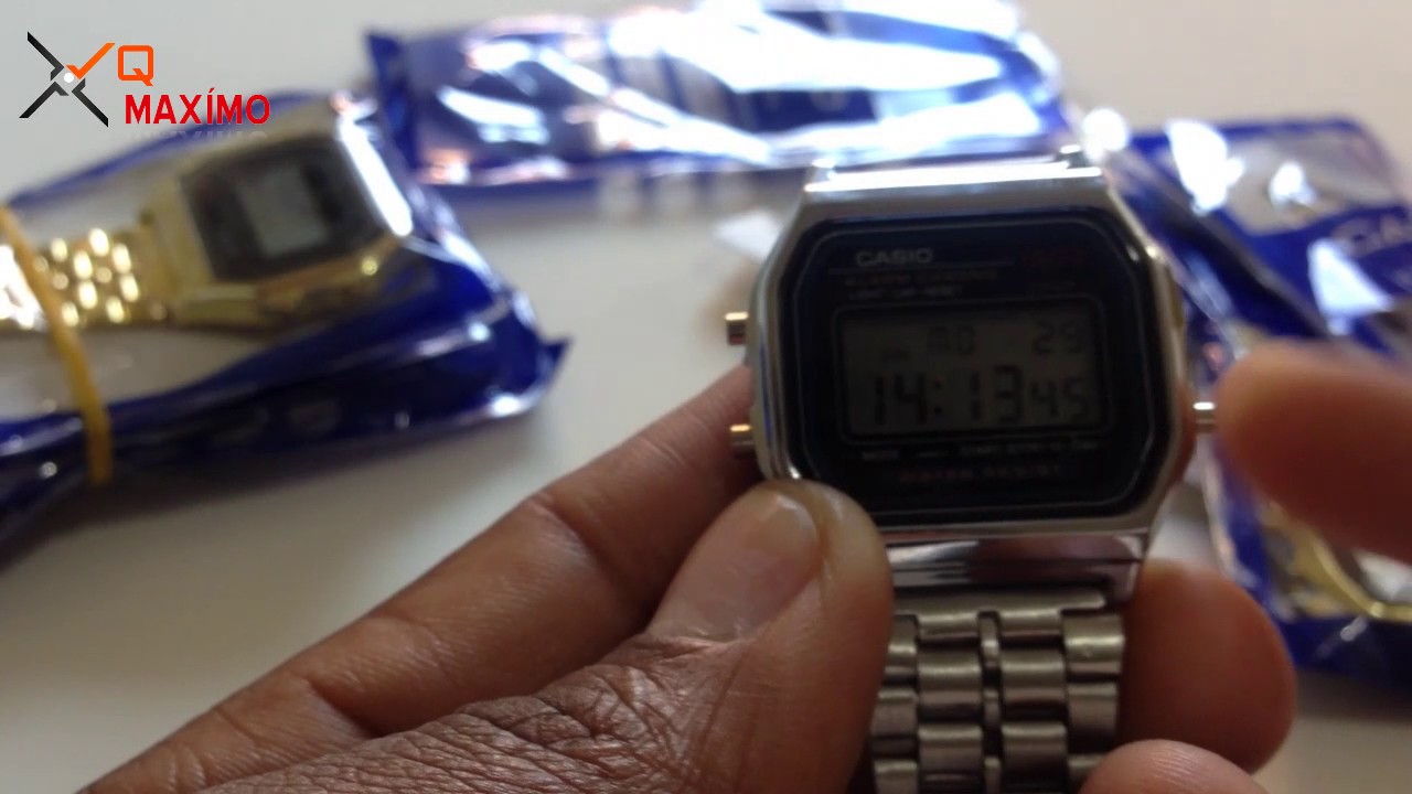 Ajustando A Hora Do Relogio Casio Qmaximo Youtube