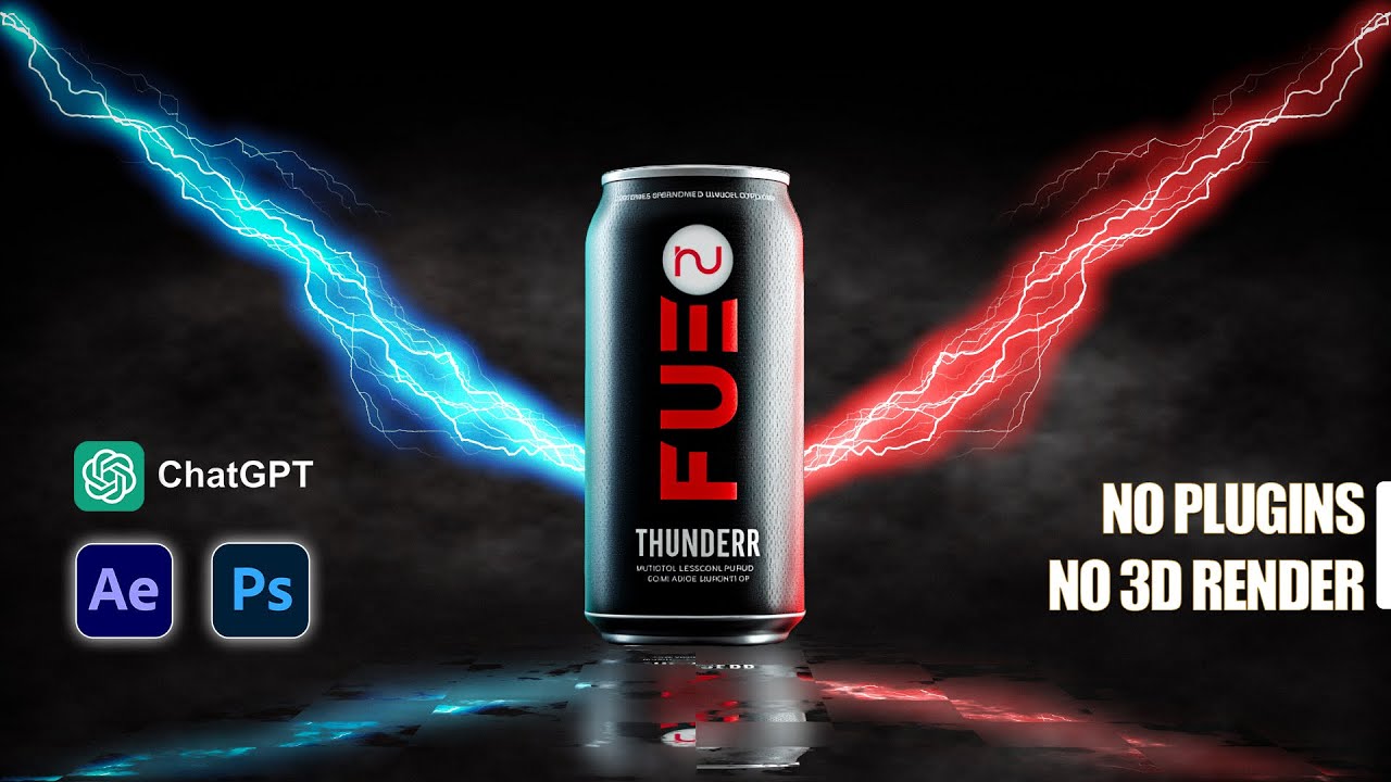 How to Create Viral Energy Drink Ads Using AI + After Effects Tutorial