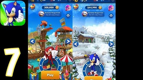 Sonic Dash - Sonic vs Knuckles - Gameplay Walkthrough Part 7 (iOS, Android)