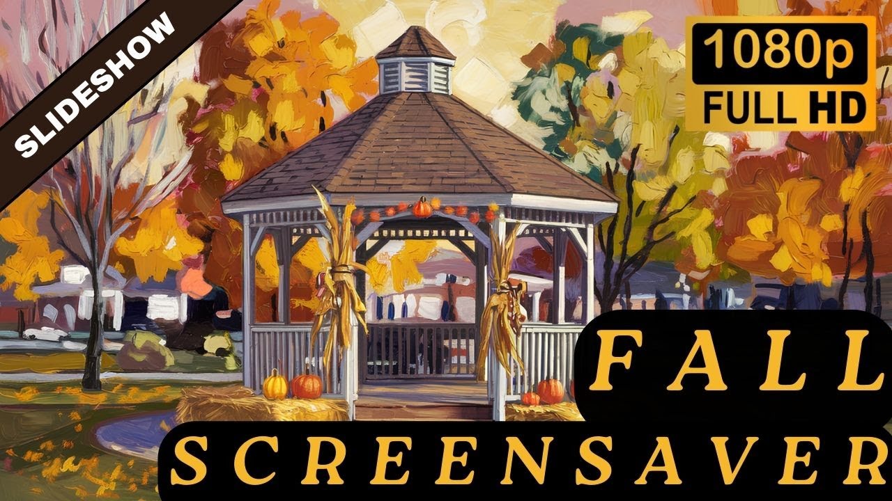 🍂 Fall Screensaver | Rotating Images of Fall Themed Oil Paintings | 4.5 ...