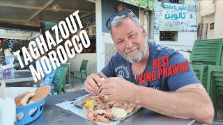 Agadir to Taghazout by bus for THE BEST BBQ king Prawns