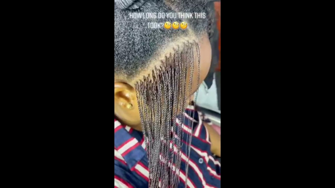 HOW LONG THESE MILLION BRAIDS TOOK Wigsforblackwomen Wigreview Braidedwig Twisting