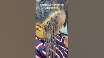 Thumbnail of HOW LONG THESE MILLION BRAIDS TOOK? 👀 #wigsforblackwomen #wigreview #braidedwig #twisting