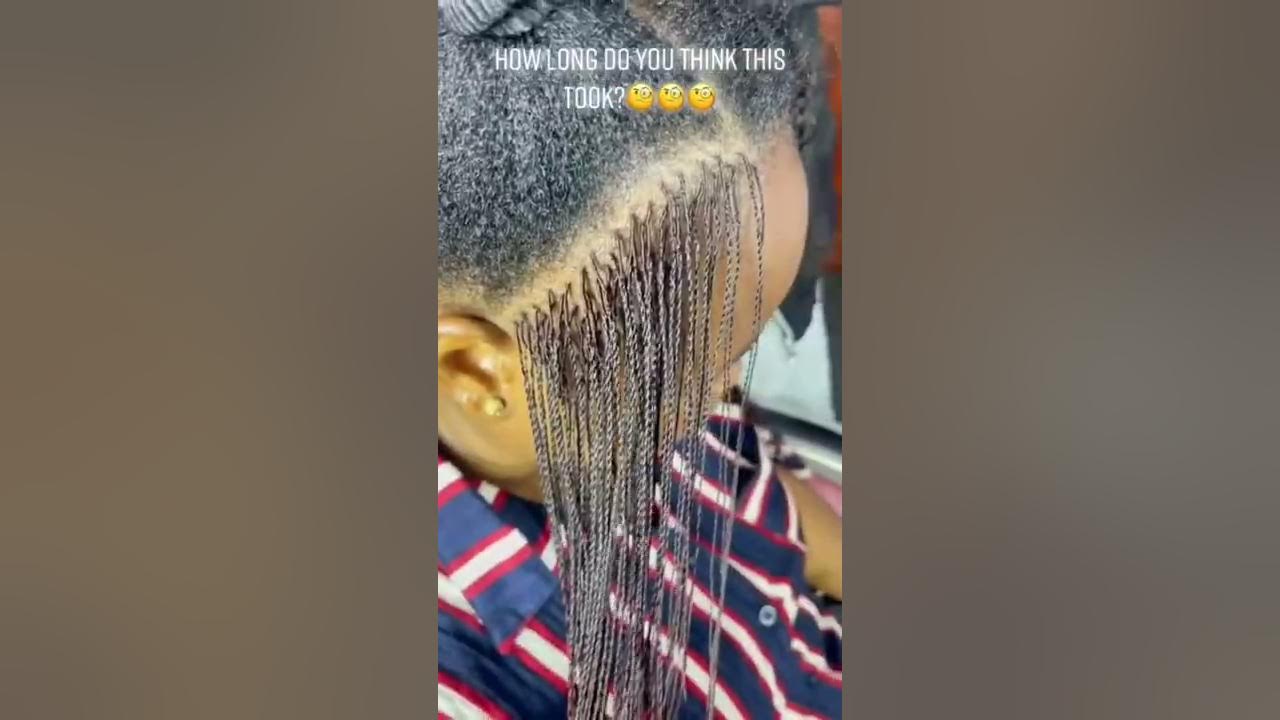 HOW LONG THESE MILLION BRAIDS TOOK? 👀 #wigsforblackwomen #wigreview #braidedwig #twisting