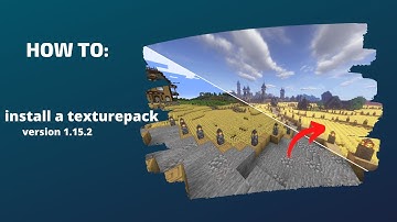 HowTo: download and install minecraft texturepacks 1.15.2 | sphax | tutorial