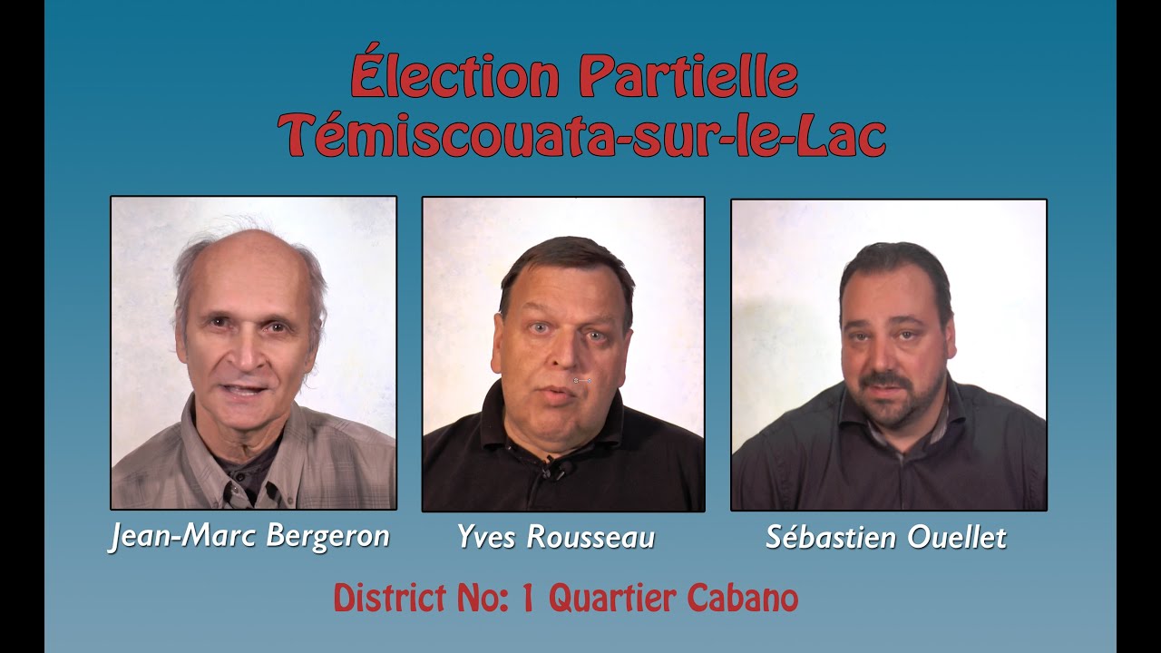 Élection partielle Témiscouata sur le Lac YouTube